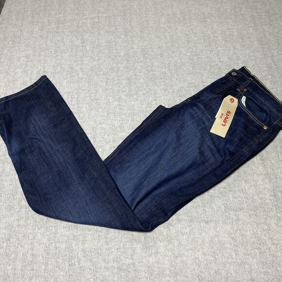 Levi's Other - Levis 514 Jeans Mens Tag 34x34 Blue Mens Straight Dark Slim Stretch Durable New